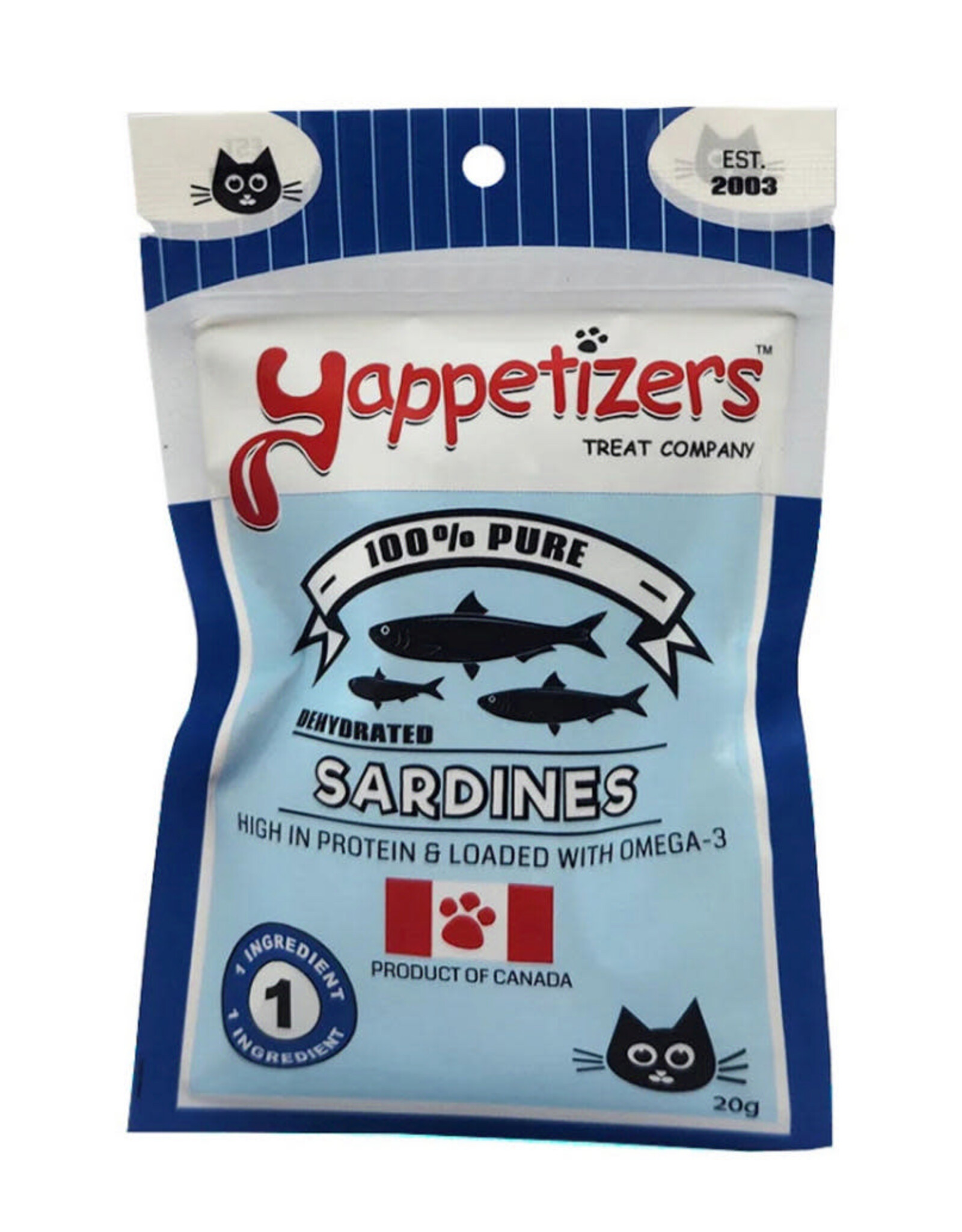 Nulo Yappetizers Sardines Déshydratées 20g.