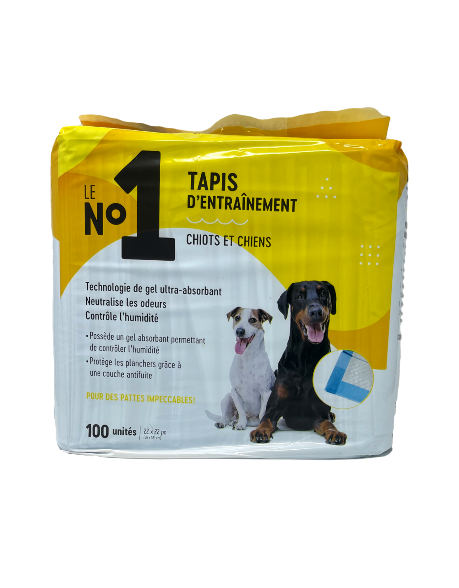 *DISC* Le No1 Tapis d'entrainement 22X22 Pqt. 30