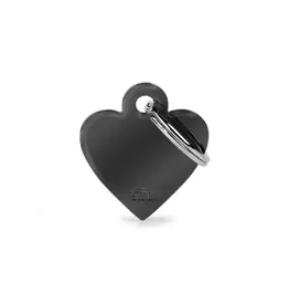 MyFamily MyFamily Médaille Basic Coeur Laiton noir S