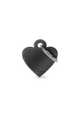 MyFamily MyFamily Médaille Basic Coeur Laiton noir S