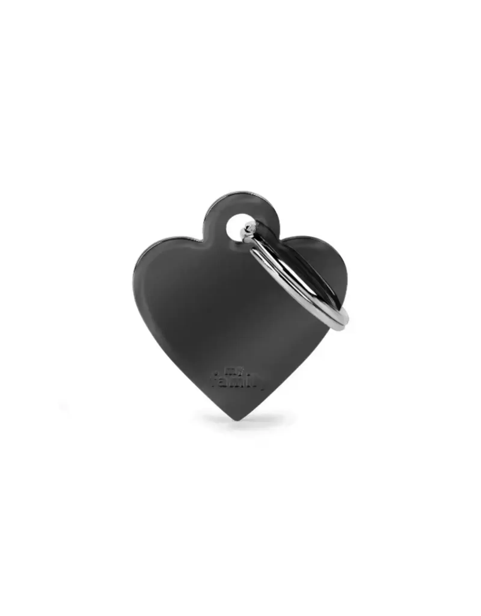 MyFamily MyFamily Médaille Basic Coeur Laiton noir S