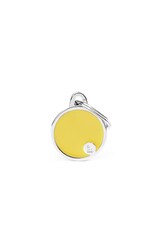 MyFamily MyFamily Médaille Basic Handmade Circle Jaune S