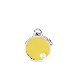 MyFamily MyFamily Médaille Basic Handmade Circle Jaune S