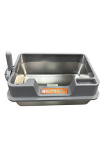Burgham Simon's SIMONS Bac a Litiere acier inoxydable avec rebords 60x40x27cm