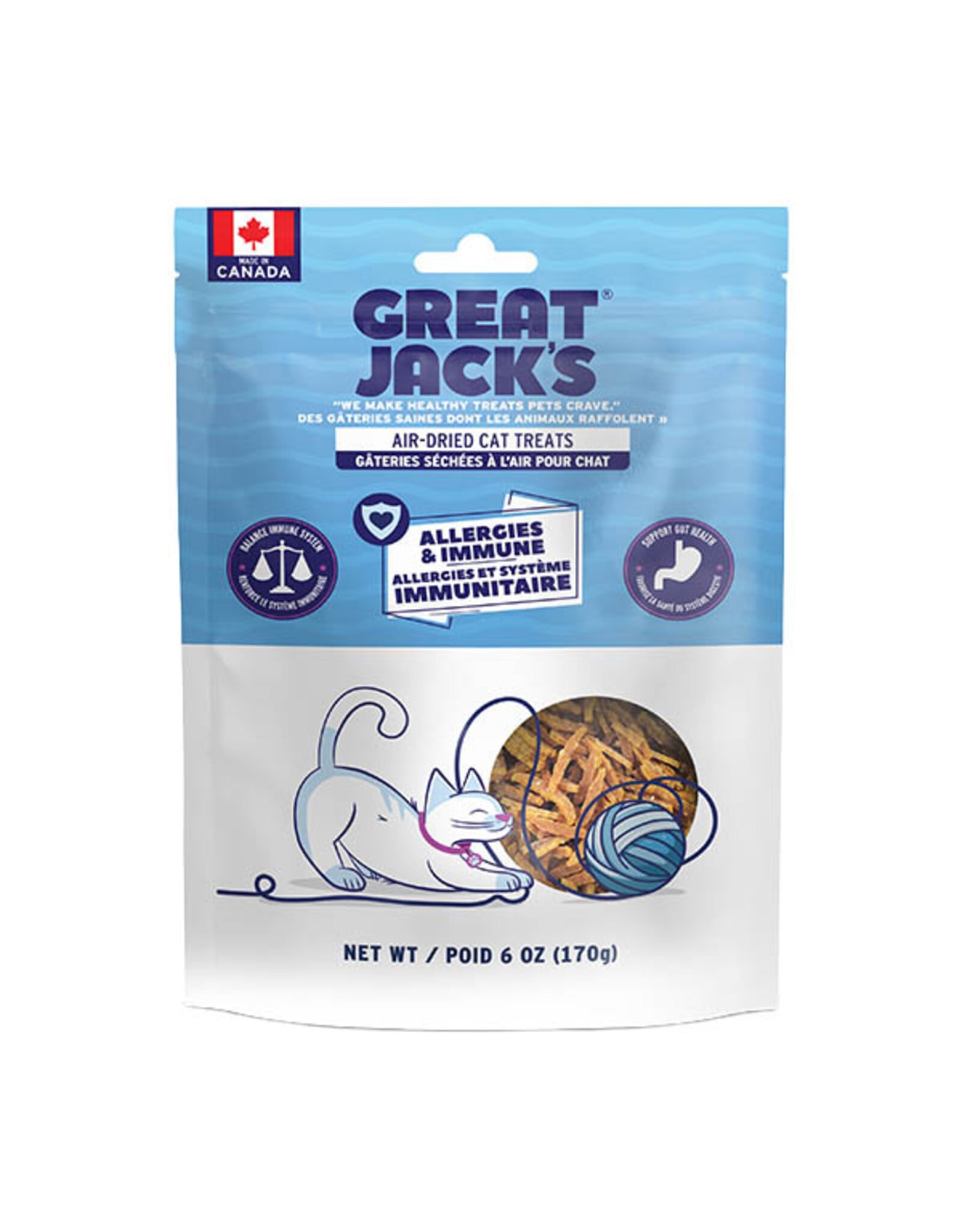 Great Jack's Great Jacks Gateries fonctionnelles allergies & immunité poulet 170g
