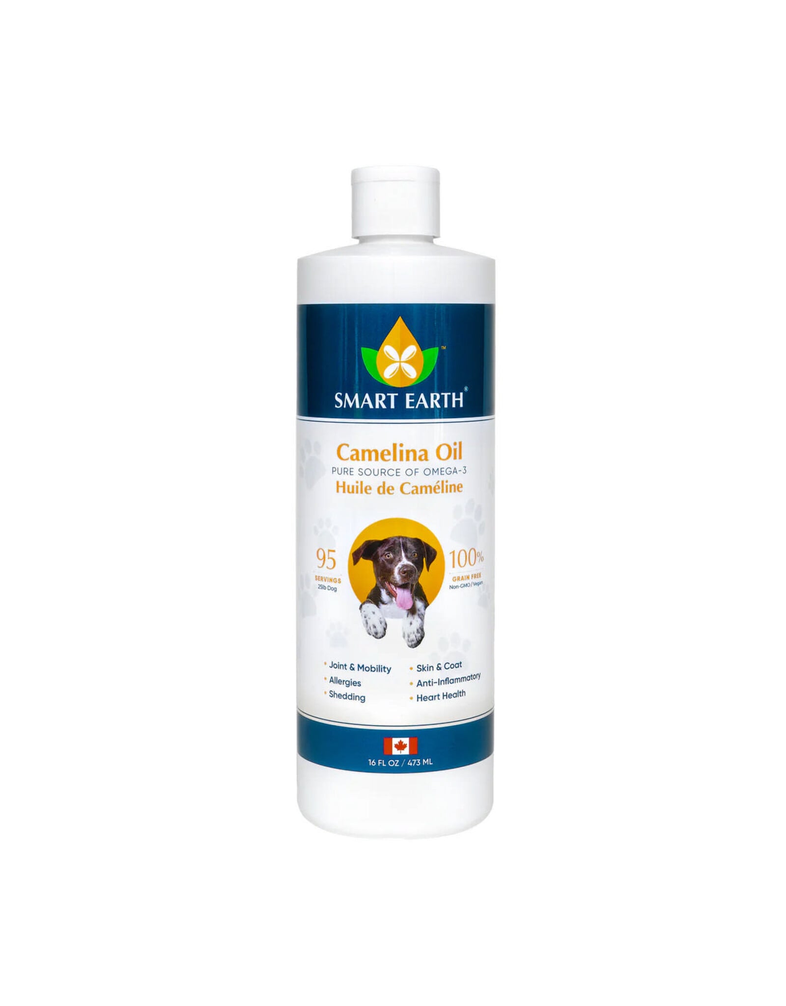 Smart Earth Huile de Caméline pour chien 16oz