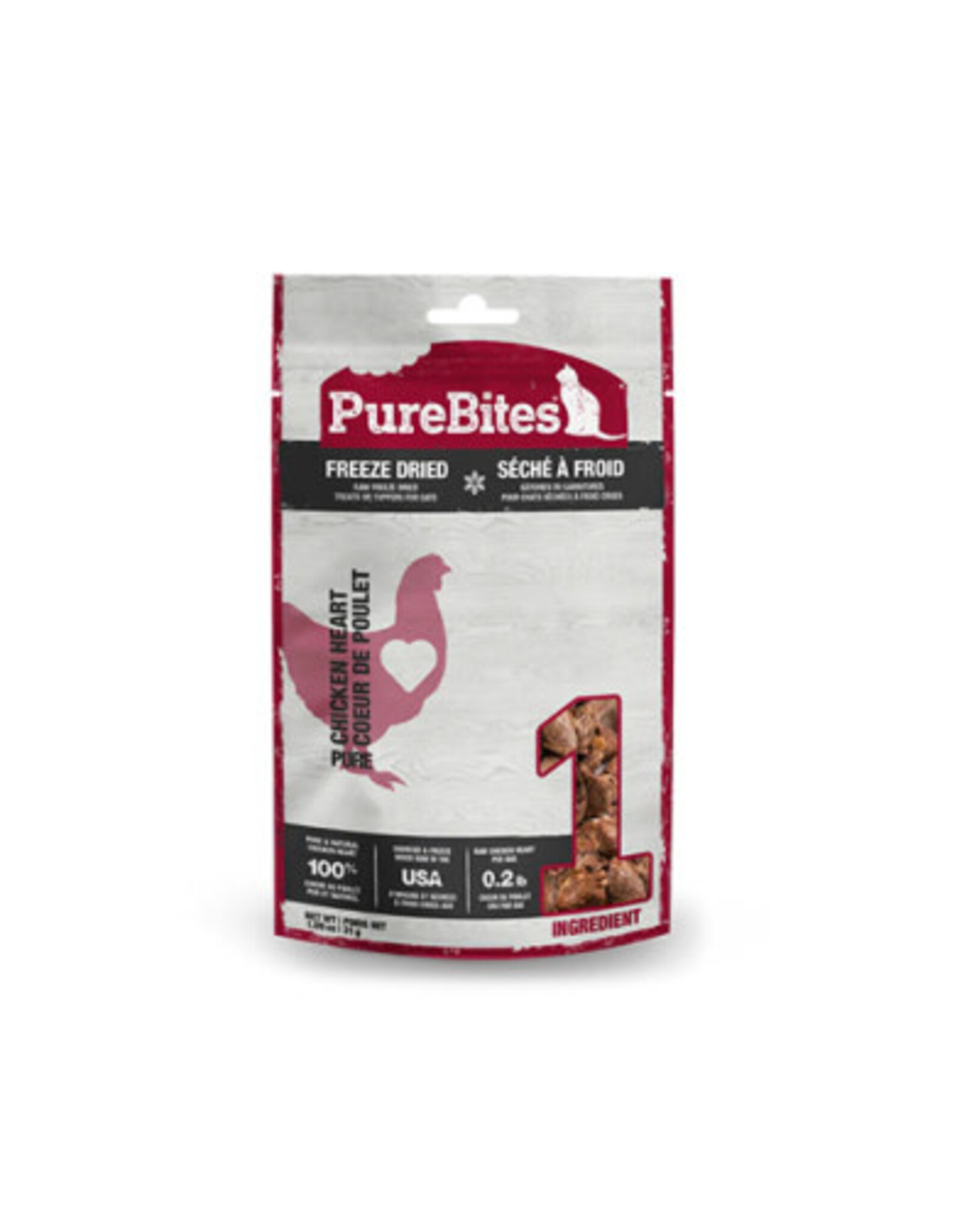 pure bites Purebites Gâteries Coeurs de Poulet 31g (Chat)