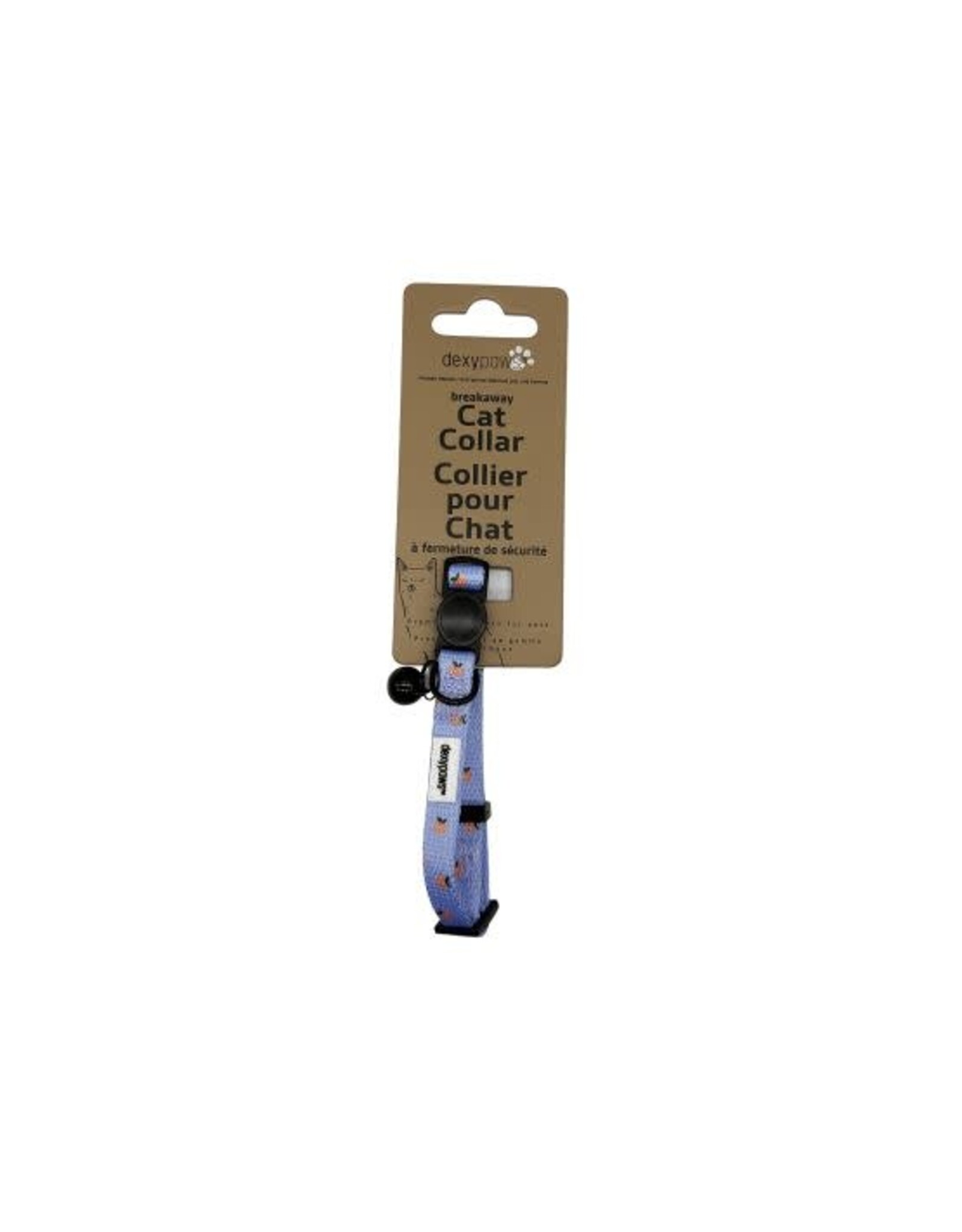 Dexypaws Dexypaws Collier bleu M. Mandarine S (Chat)