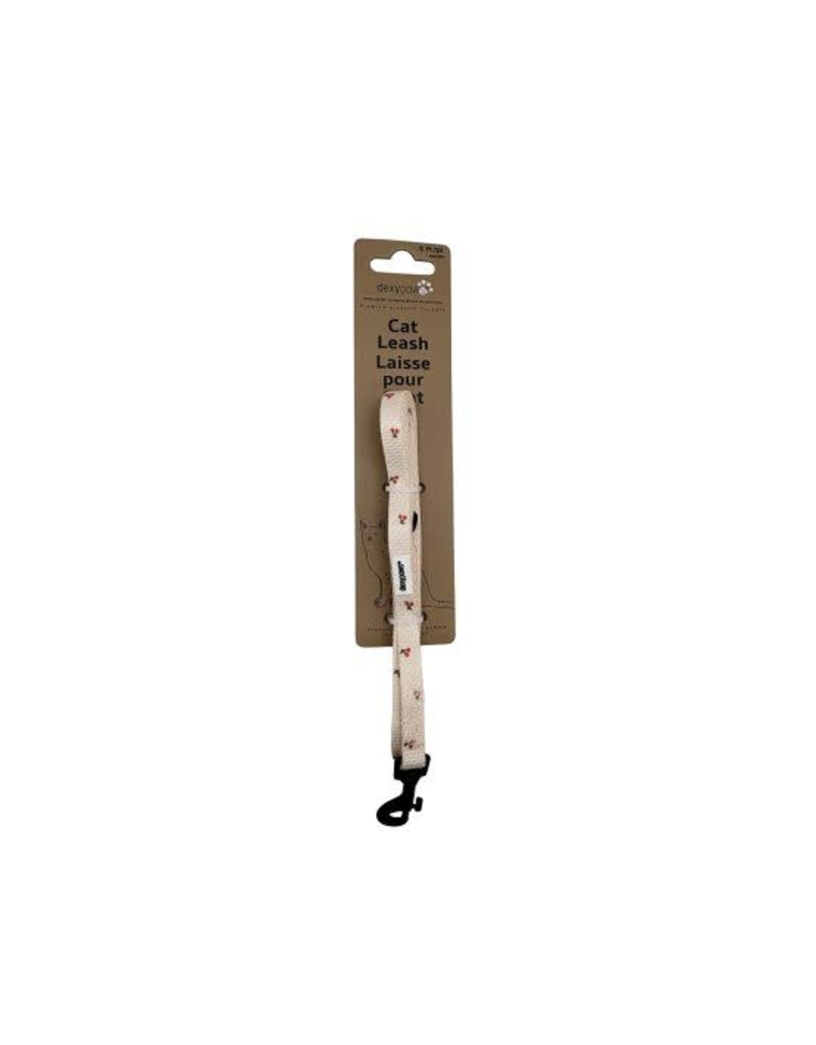 Dexypaws Dexypaws Laisse beige M. Cerise 5' (Chat)