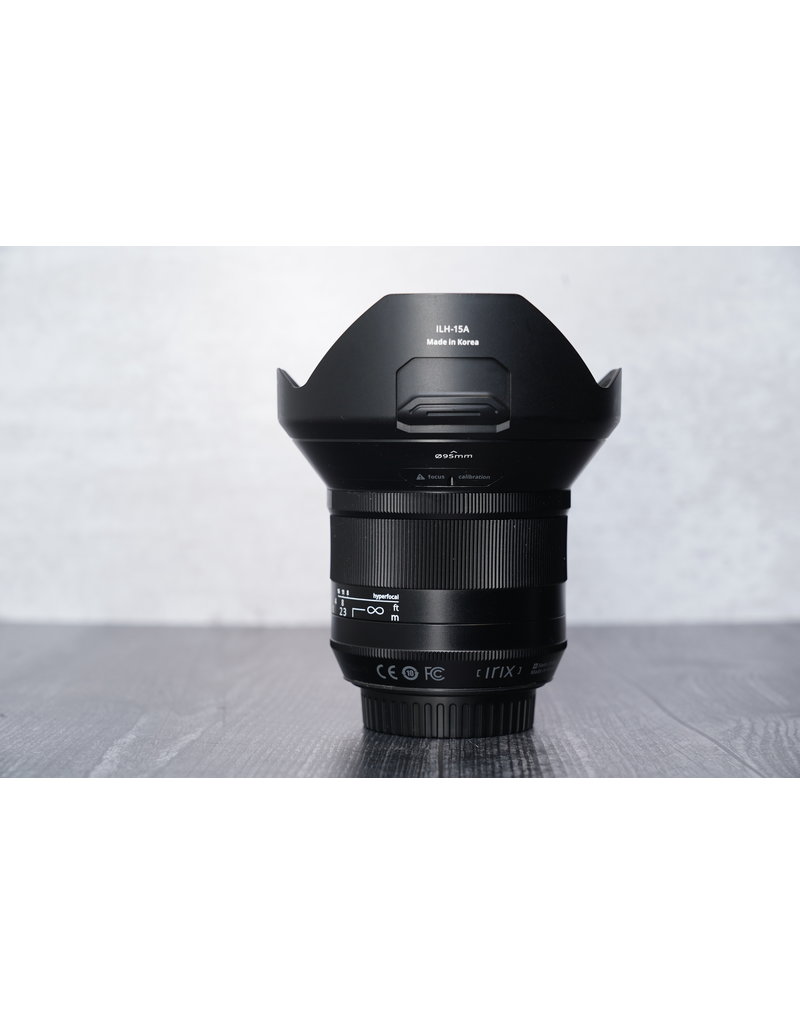 Used Irix 15mm f/2.4mm for Canon EF