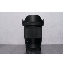 Sigma Used Sigma 16mm F/1.4 DC DN Lens w/Hood for Sony E