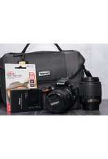 Nikon Used Nikon D5500 Bundle w/18-55mm + 55-200mm + Bag