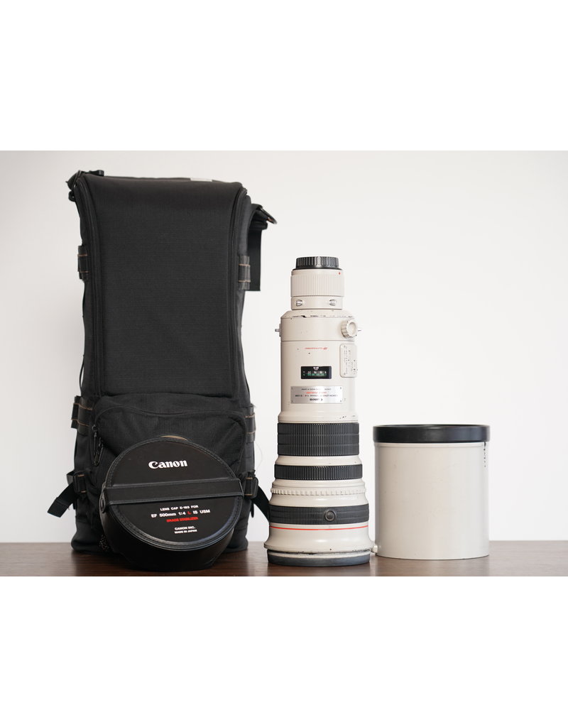 Canon Used Canon EF 500mm F/4L IS USM Lens w/ Case