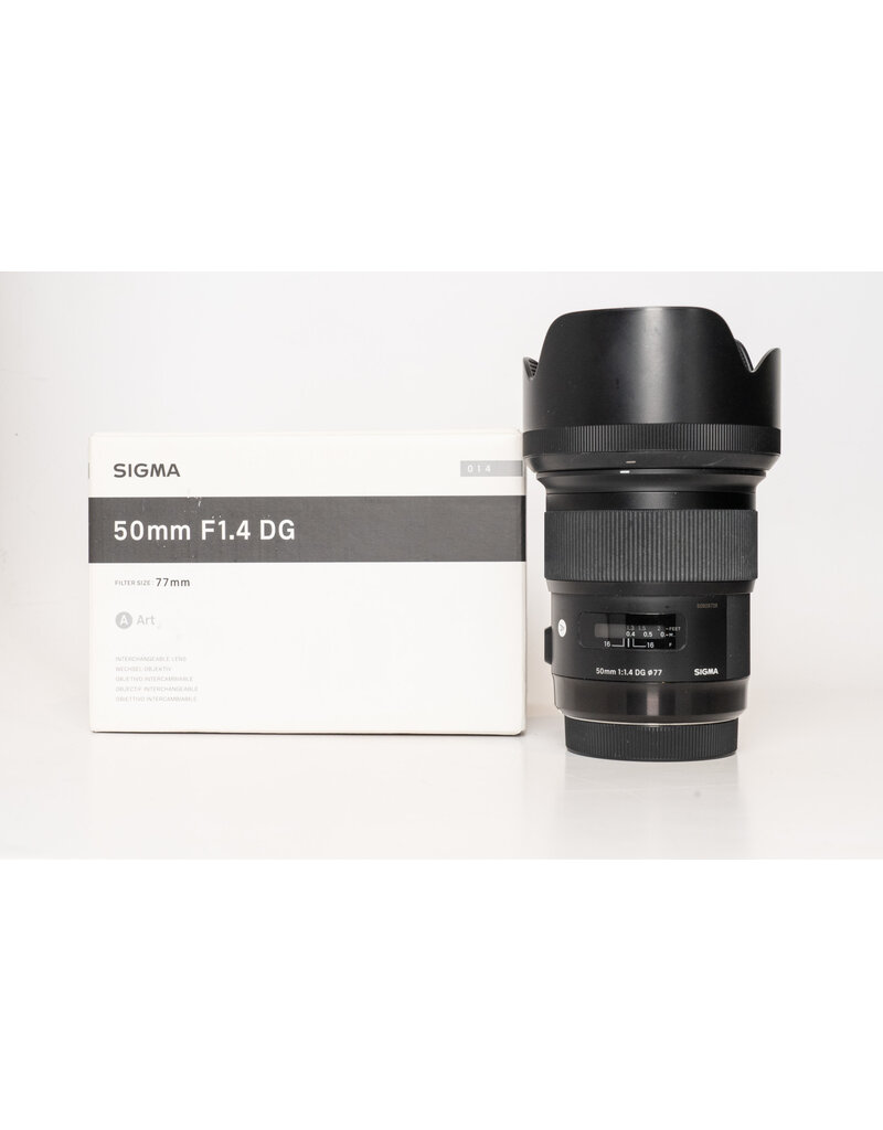 Sigma Used Sigma Art 50mm f/1.4 DG Lens for Canon EF w/Original Box
