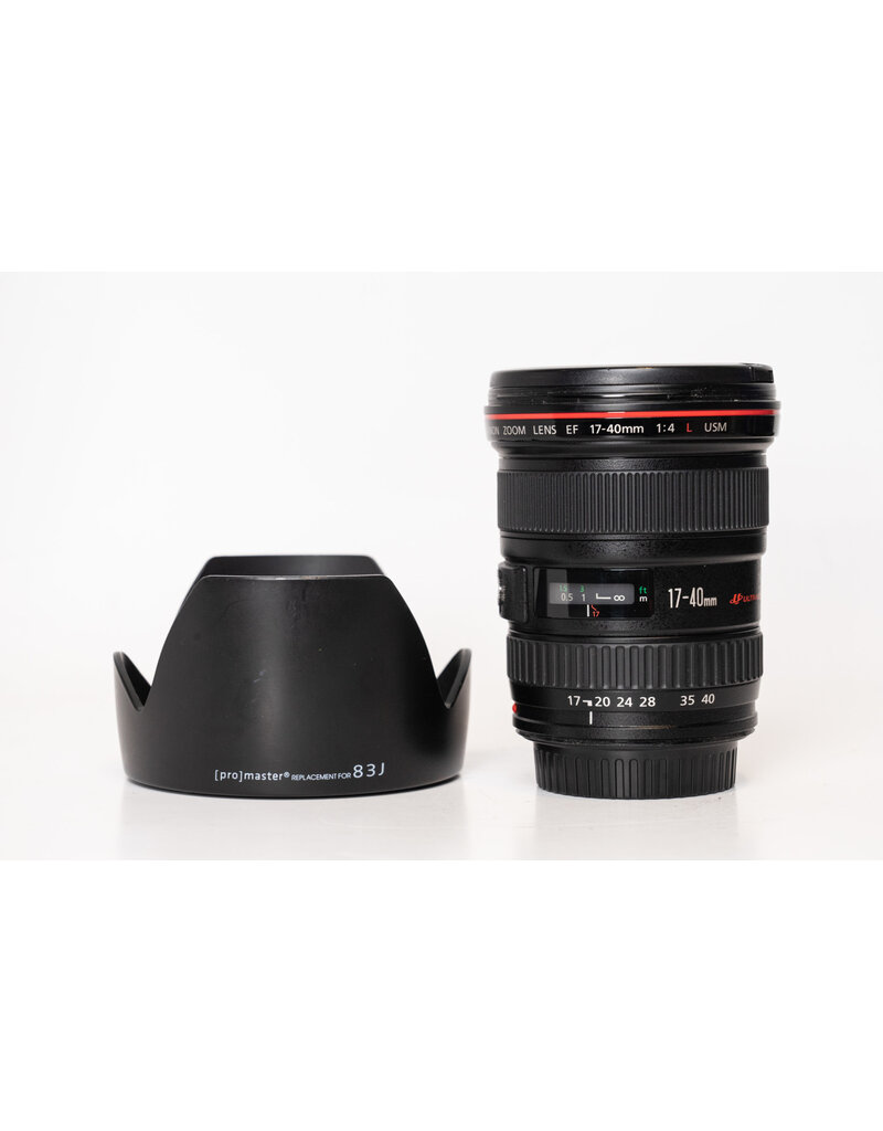 Canon Used Canon EF 17-40mm F/4L Lens w/ Hood