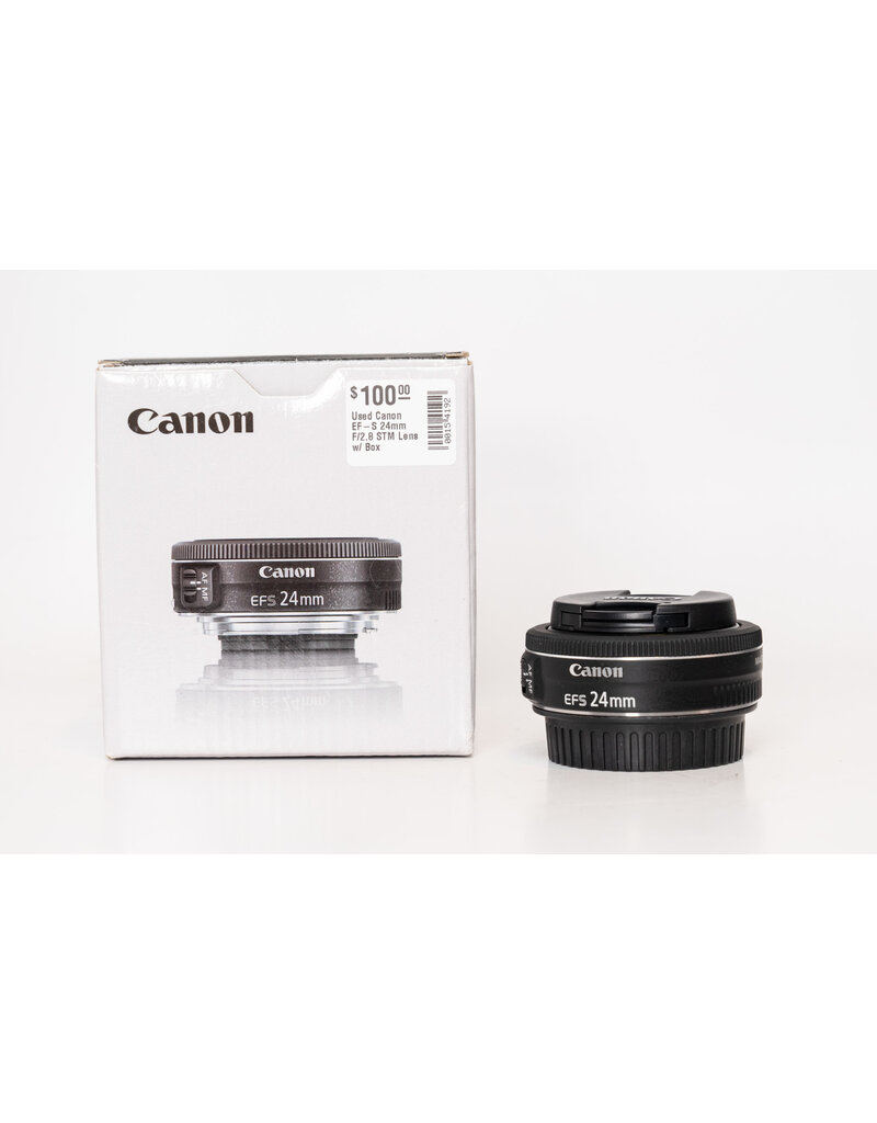 Canon Used Canon EF-S 24mm F/2.8 STM Lens w/ Box