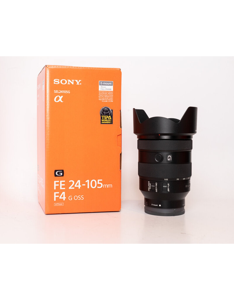 Sony Used Sony FE 24-105mm f/4 G OSS Lens w/Hood + Original Box