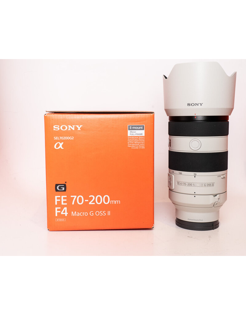 Sony Used Sony FE 70-200mm f/4 Macro G OSS II Lens w/Hood + Orig. Box