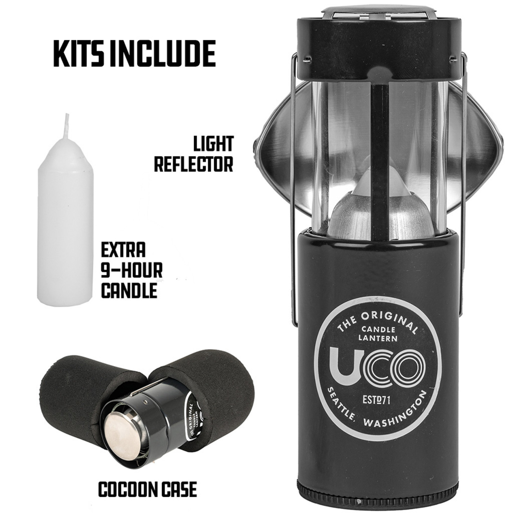 UCO Gear Original Lantern Kit, Powder Coated