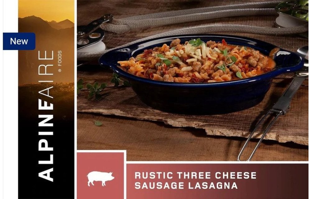 Rustic Three Cheese Sausage Lasagna