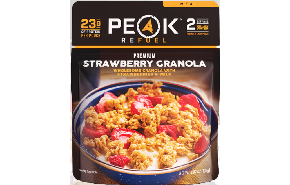 Strawberries & Granola with Milk