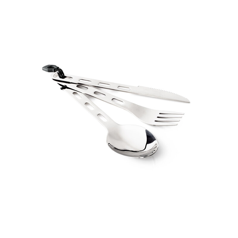 GSI Glacier Stainless 3pc Ring Cutlery Set