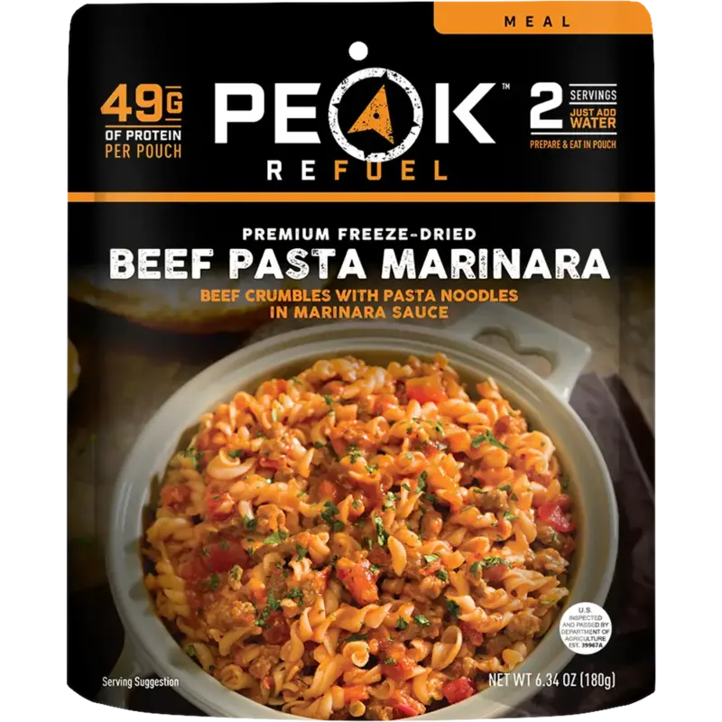 Peak Refuel Beef Pasta Marinara Meal