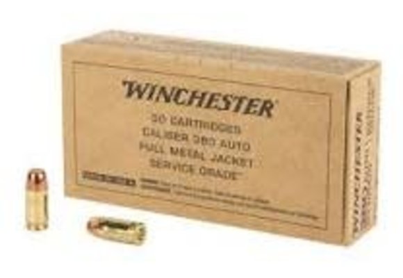 Winchester 380 FMJ 95gr. 50 Rounds