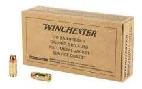 Winchester 380 FMJ 95gr. 50 Rounds