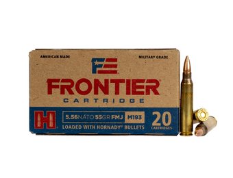 Hornady Frontier 5.56 FMJ FR200 55GR 20 Round Box