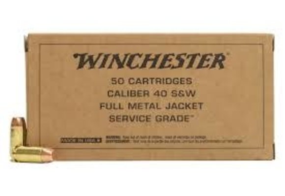 Winchester 40 S&W FMJ 180gr (SG40W)