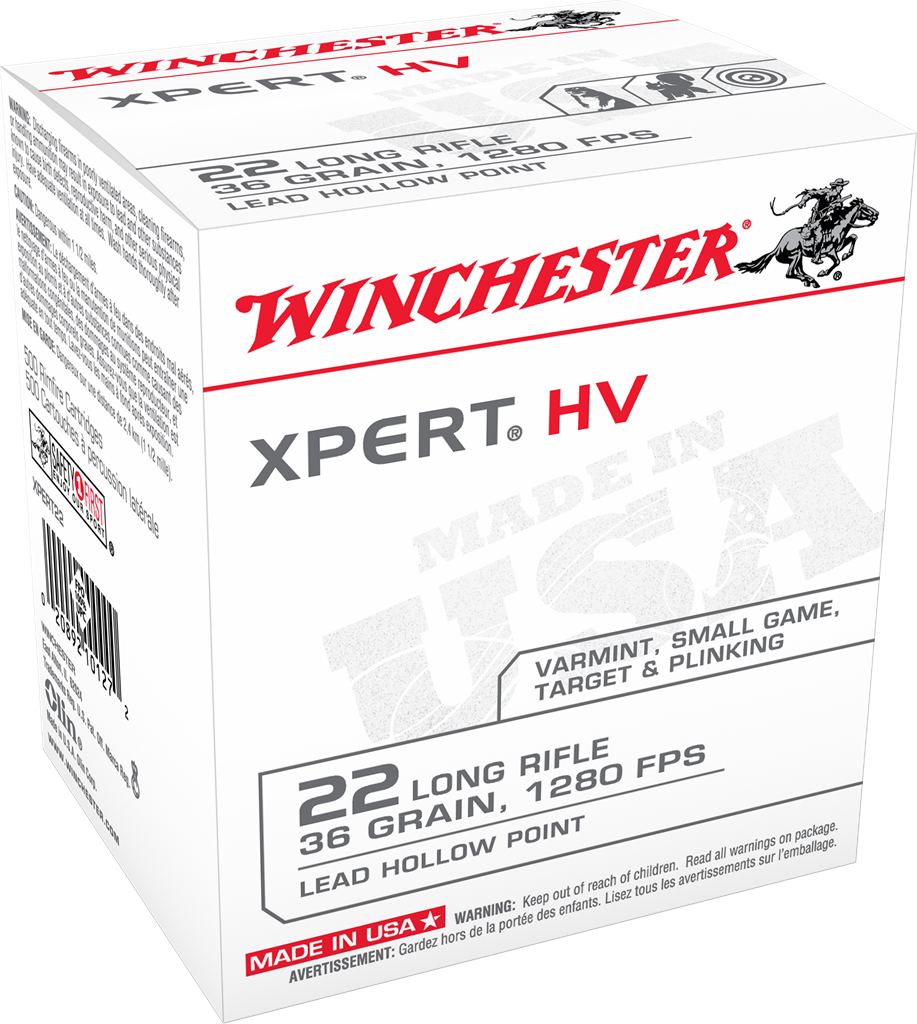 Winchester XPERT 22LR 36 HP 500 rounds