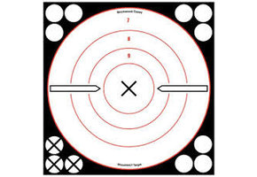 Birchwood Casey 34802 White/Black Bull's-Eye X 6 Targets