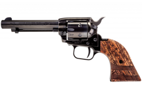 RR .22LR BK 4-3/4” 6-RDS BURN WOOD 02 FLAG
