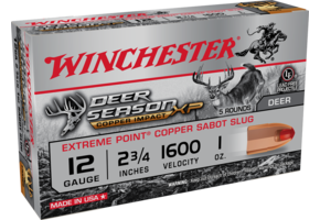 12 ga 2-3/4 1600 Sabot Slug Deer Season XP Copper Impact