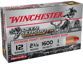 12 ga 2-3/4 1600 Sabot Slug Deer Season XP Copper Impact