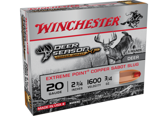 20 ga 2-3/4 1600 Sabot Slug Deer Season XP Copper Impact