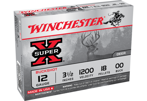 12 GAUGE 3-1/2"  18 Pellets Magnum Buffered Shot