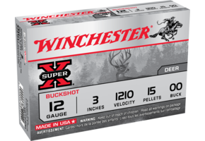 12 Ga 3 Inch 00 Buck 15 Pellets ***Limit 5 Per Customer***