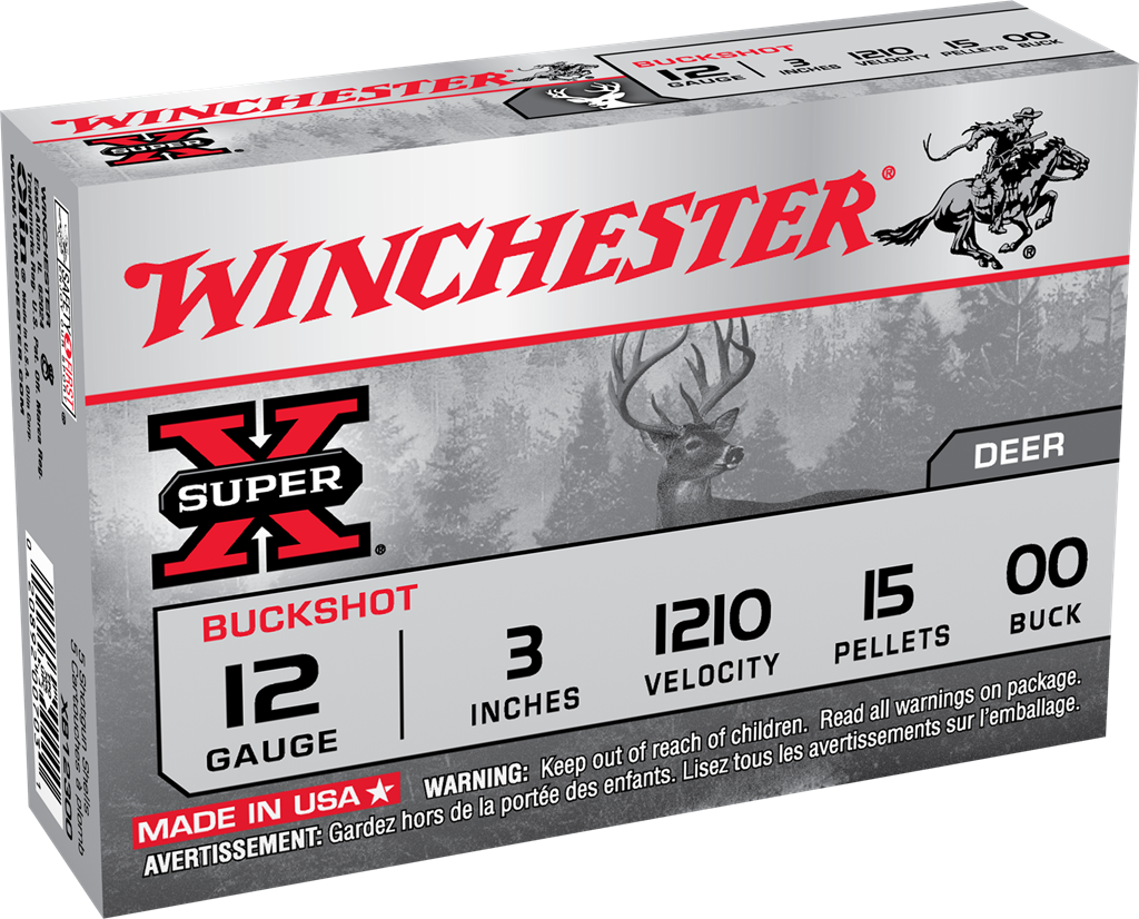 12 Ga 3 Inch 00 Buck 15 Pellets ***Limit 5 Per Customer***