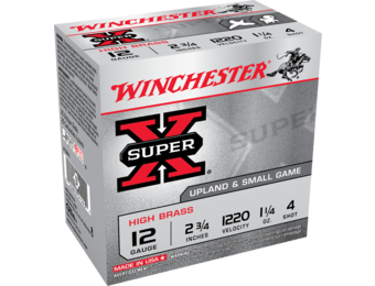 Winchester 12 GAUGE 2-3/4  #4  (X12P4)