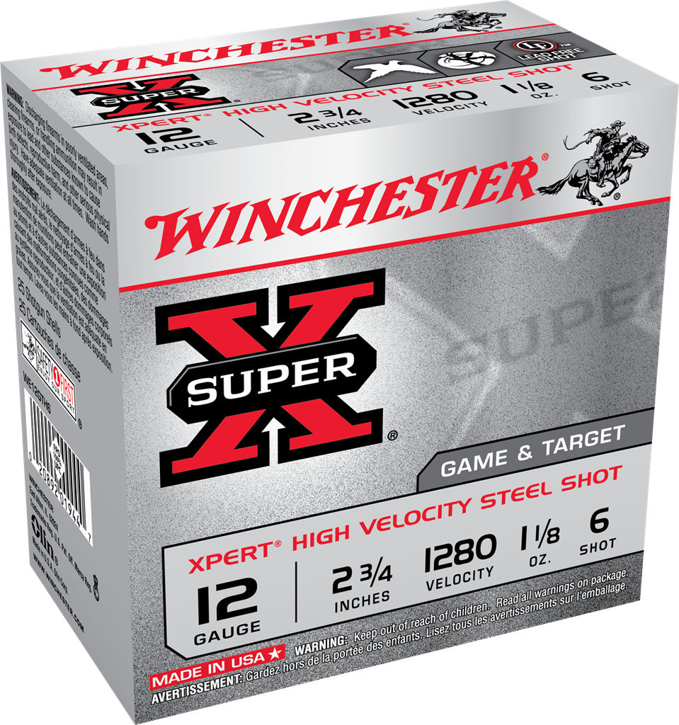 Super X 12Ga 2-3/4 #6  Xpert Hi-Velocity Steel (WE12GTH6)