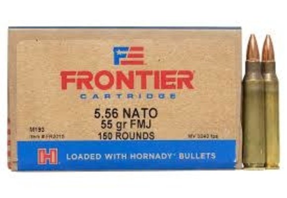 FRONTIER® 5.56 NATO 55 GR FMJ (XM193) (150 - ORIENTED) **Limit 2 per customer**