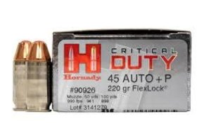 AMMO 45 AUTO+P 220 GR FLEXLOCK® DUTY