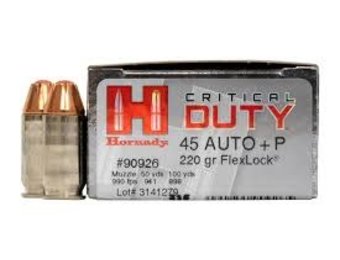 AMMO 45 AUTO+P 220 GR FLEXLOCK® DUTY