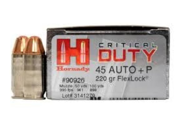 AMMO 45 AUTO+P 220 GR FLEXLOCK® DUTY