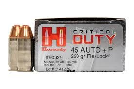 AMMO 45 AUTO+P 220 GR FLEXLOCK® DUTY