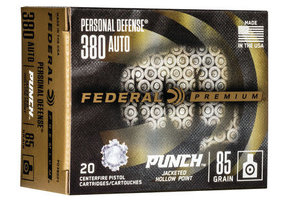 Federal .380ACP 85GR PUNCH JHP (PD380P1)