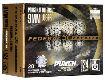 Federal Punch 9mm 124gr Personal Defense JHP