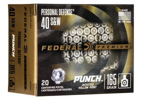 Federal 40 Cal 165GR PUNCH JHP